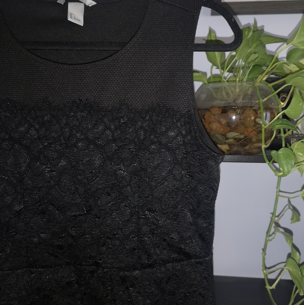 Black Peplum top